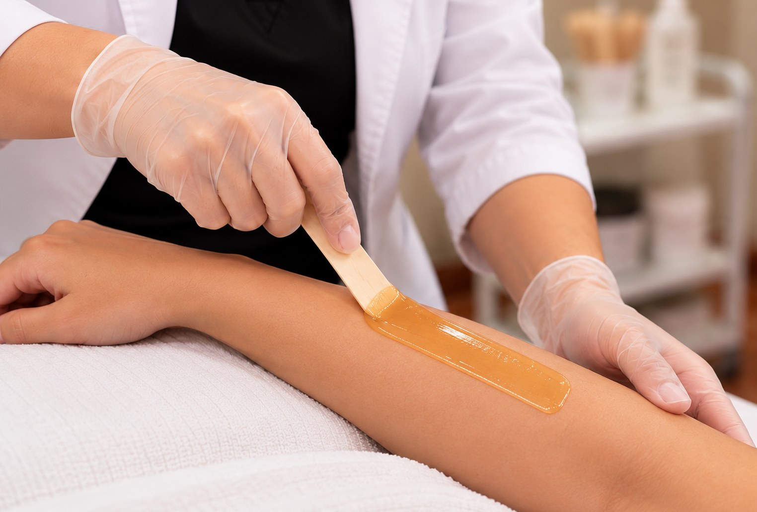 Professional waxing service at Apna Andaaz Salon